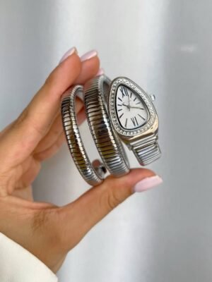 ساعة بولغري فضي