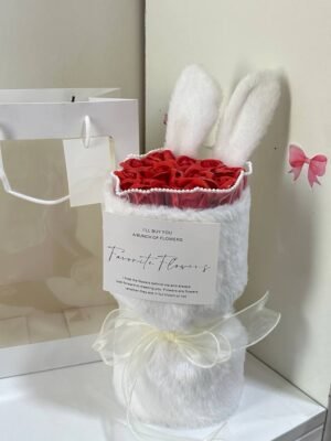 باقة ورد ارنوب احمر